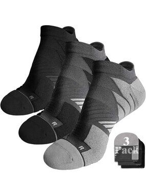 Unisex Cushioned No Show Athletic Running Socks - Coolmax, Blister-Free Comfort